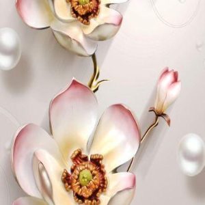 کاشی سه بعدی طرح گل کد G116373 ابعاد 180*60