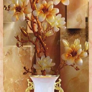 کاشی سه بعدی طرح گل کد G116326 ابعاد 180*60